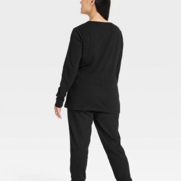 Hyde & EEK! Boutique Black White Skeleton Womens Halloween Pajama Set - Picture 2 of 4